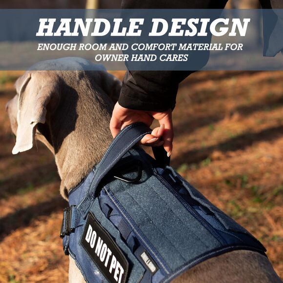 New Size Large Heavy Duty Service Dog Harness with Handle - Picture 2 of 6